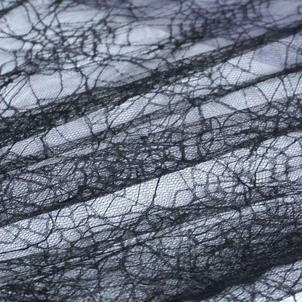 Spinnennetz-Tüll schwarz